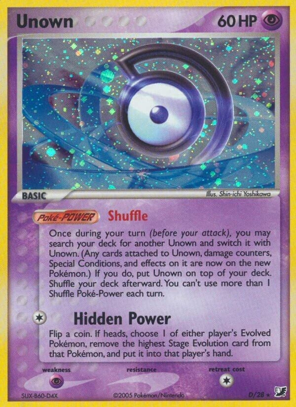Image for Unown (D) (Unseen Forces) (D/28) - Pokemon