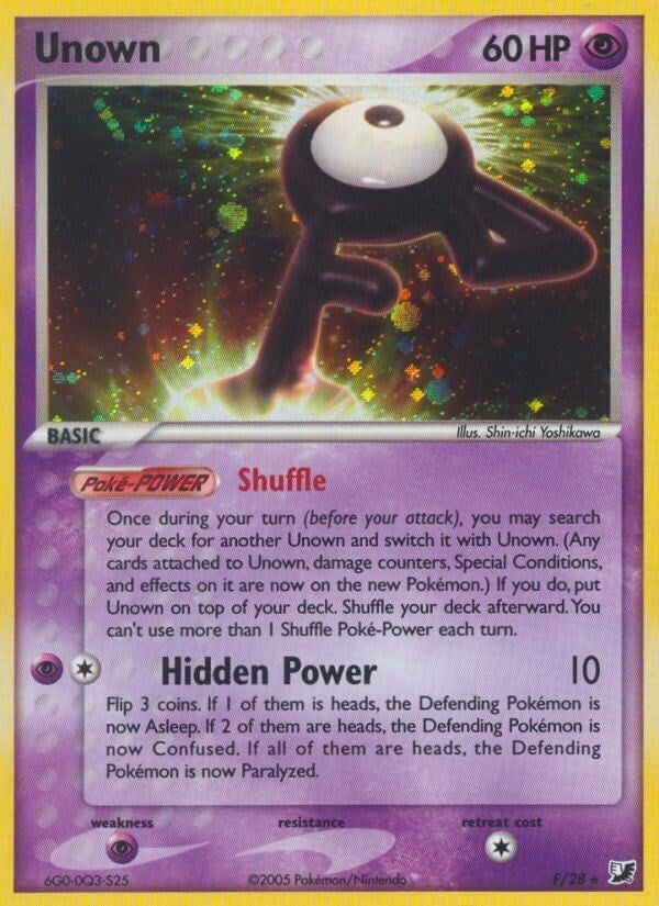 Image for Unown (F) (Unseen Forces) (F/28) - Pokemon