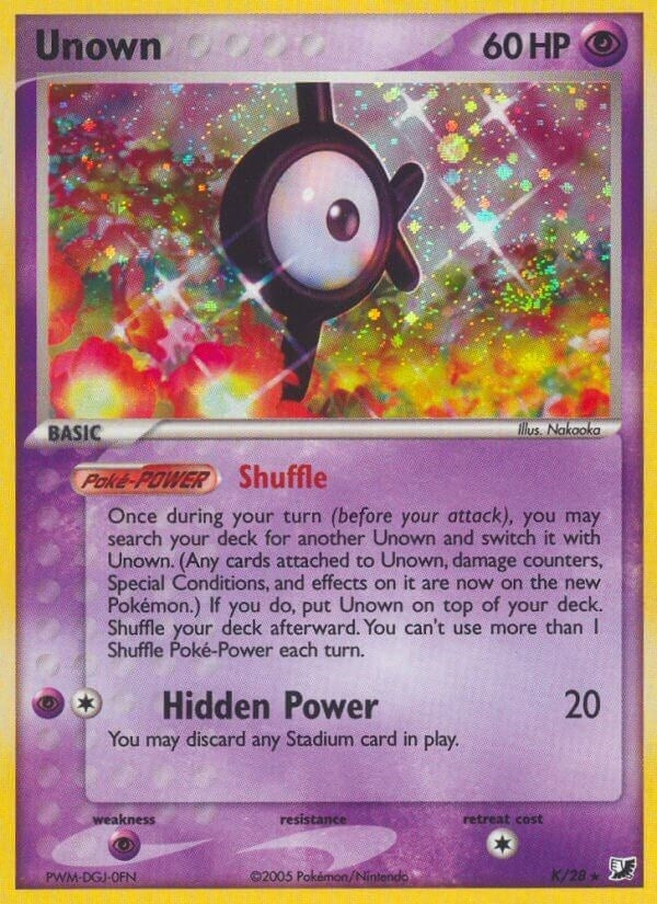 Image for Unown (K) (Unseen Forces) (K/28) - Pokemon