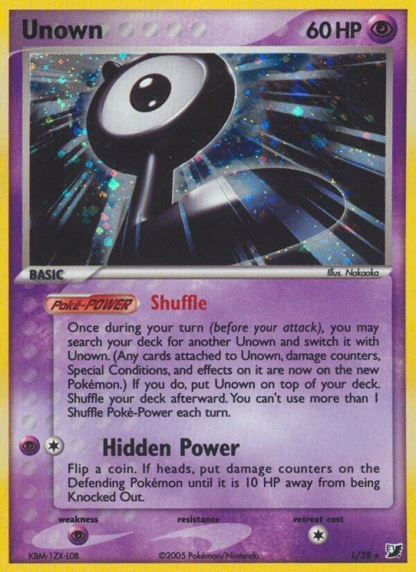 Image for Unown (L) (Unseen Forces) (L/28) - Pokemon