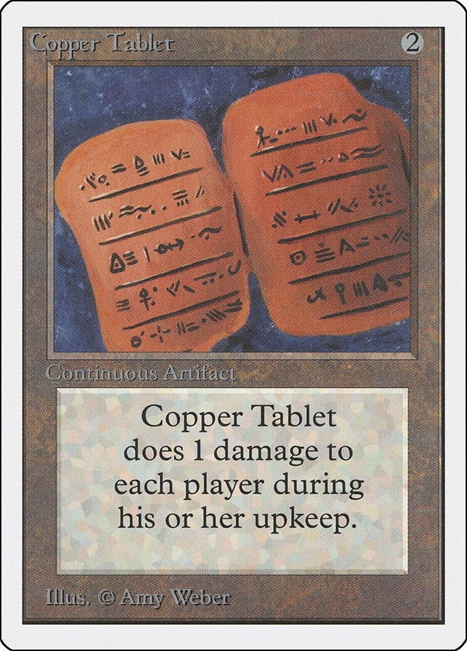 Image for Copper Tablet (Unlimited Edition) - Magic: The Gathering