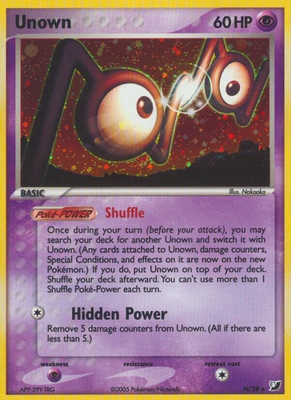 Image for Unown (N) (Unseen Forces) (N/28) - Pokemon