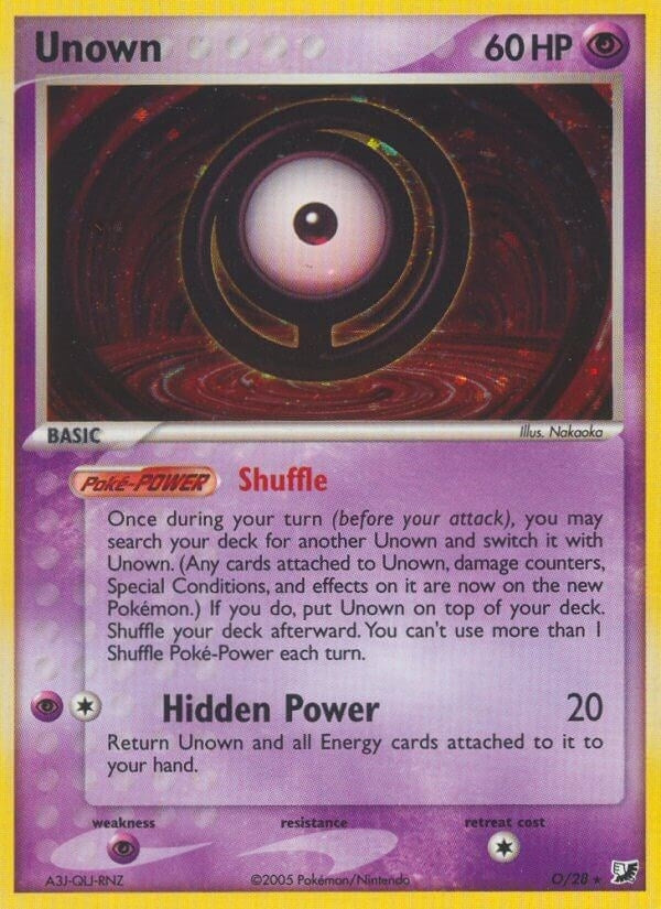 Image for Unown (O) (Unseen Forces) (O/28) - Pokemon