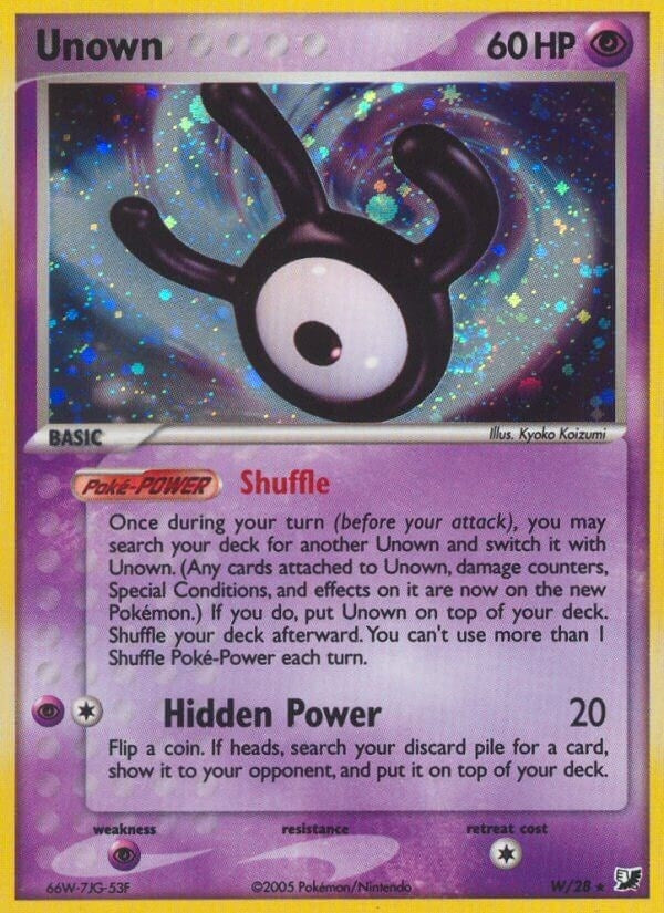 Image for Unown (W) (Unseen Forces) (W/28) - Pokemon