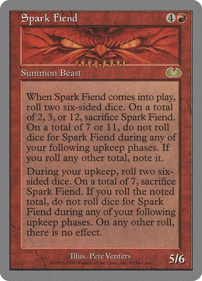 Image for Spark Fiend (Unglued) (51) - Magic: The Gathering