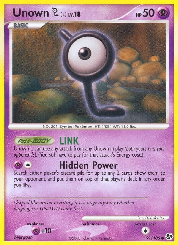 Image for Unown [L] (Great Encounters) (91/106) - Pokemon