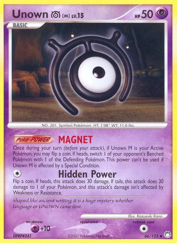 Image for Unown [M] (Mysterious Treasures) (66/123) - Pokemon
