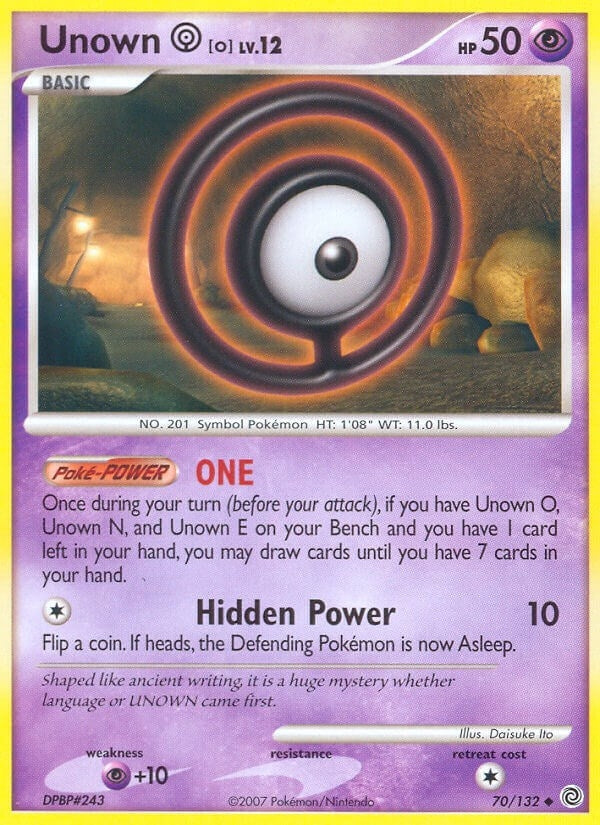 Image for Unown [O] (Secret Wonders) (70/132) - Pokemon