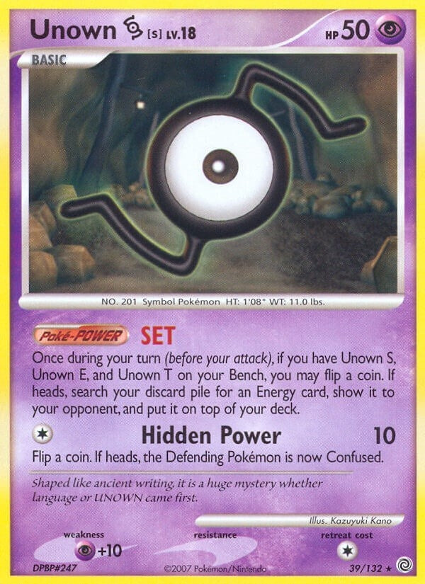 Image for Unown [S] (Secret Wonders) (39/132) - Pokemon