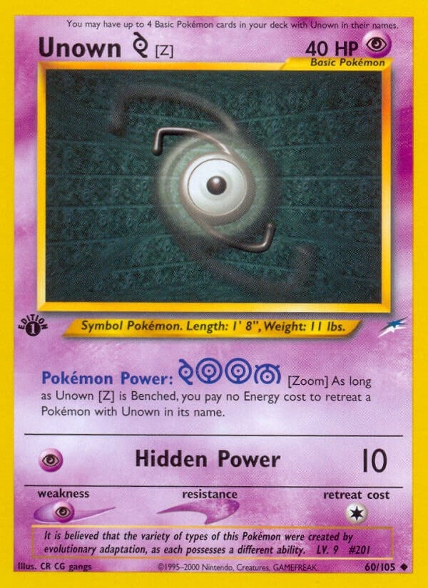 Image for Unown [Z] (Neo Destiny) (060/105) - Pokemon