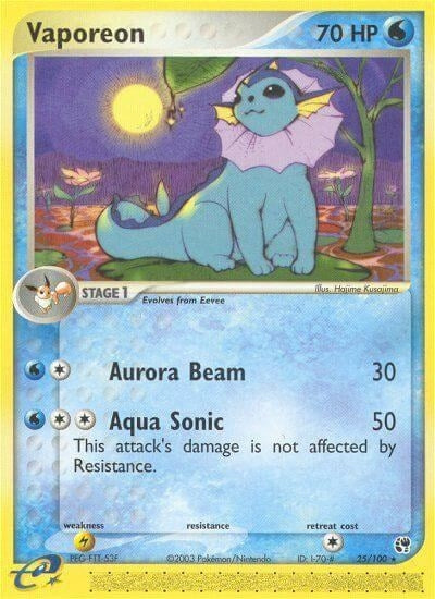 Image for Vaporeon (Sandstorm) (25/100) - Pokemon