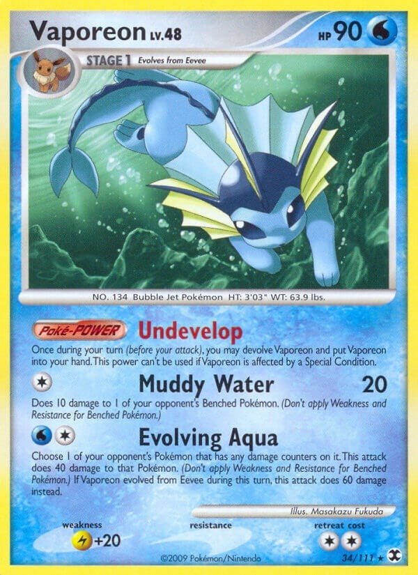Image for Vaporeon (Rising Rivals) (34/111) - Pokemon