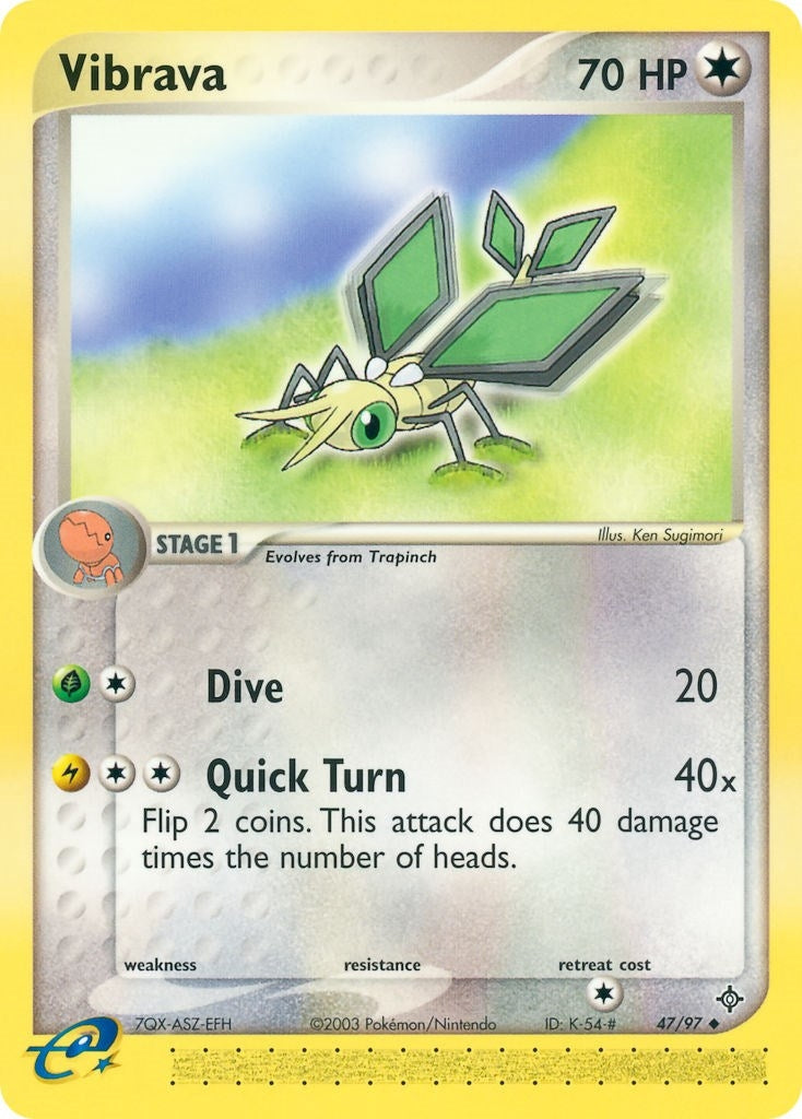 Image for Vibrava (Dragon) (47/97) - Pokemon