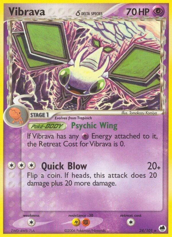 Image for Vibrava - 024/101 (Delta Species) (Dragon Frontiers) (24/101) - Pokemon