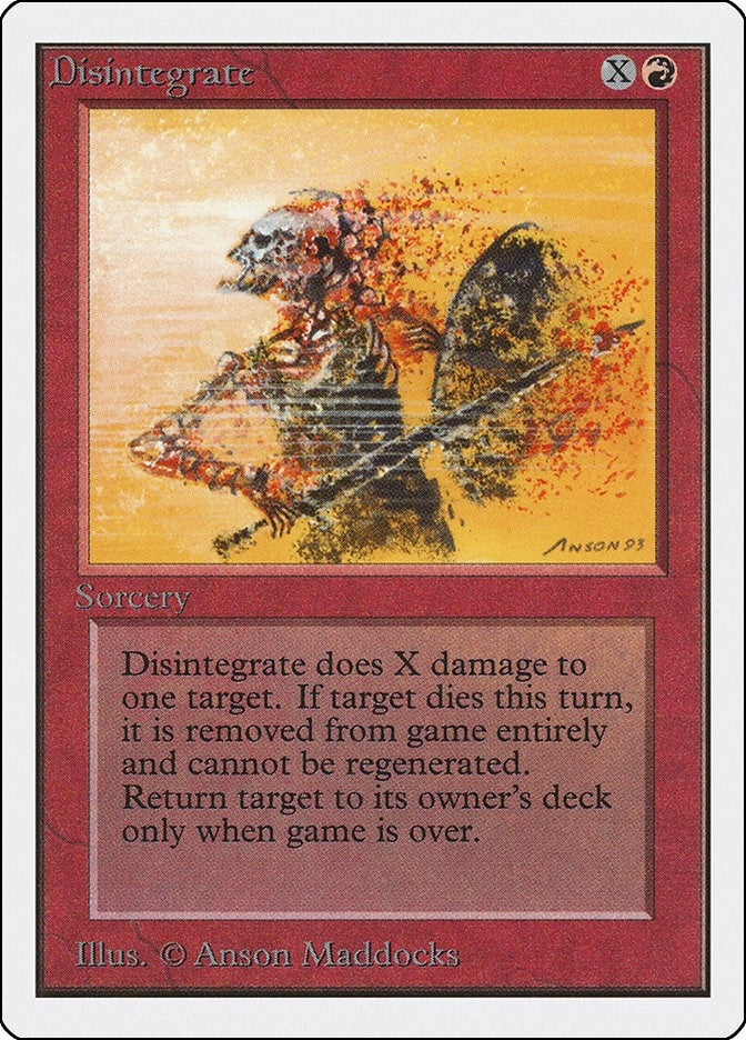Image for Disintegrate (Unlimited Edition) - Magic: The Gathering