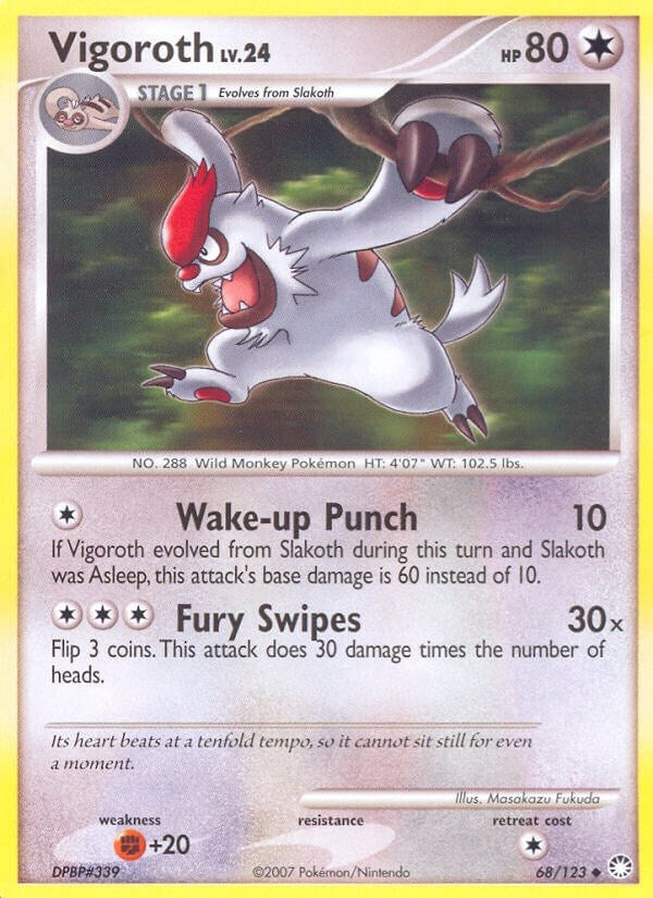 Image for Vigoroth (Mysterious Treasures) (68/123) - Pokemon