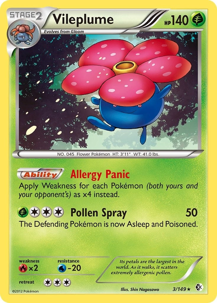 Image for Vileplume (Boundaries Crossed) (3/149) - Pokemon