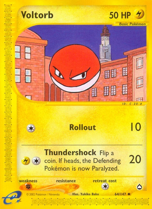 Image for Voltorb (64) (Aquapolis) (064/147) - Pokemon