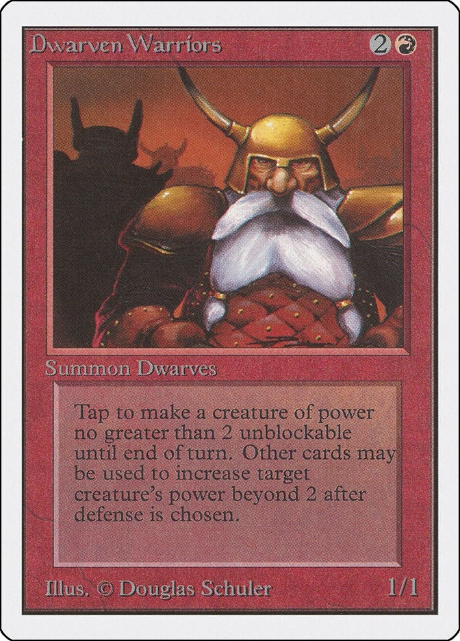 Image for Dwarven Warriors (Unlimited Edition) - Magic: The Gathering
