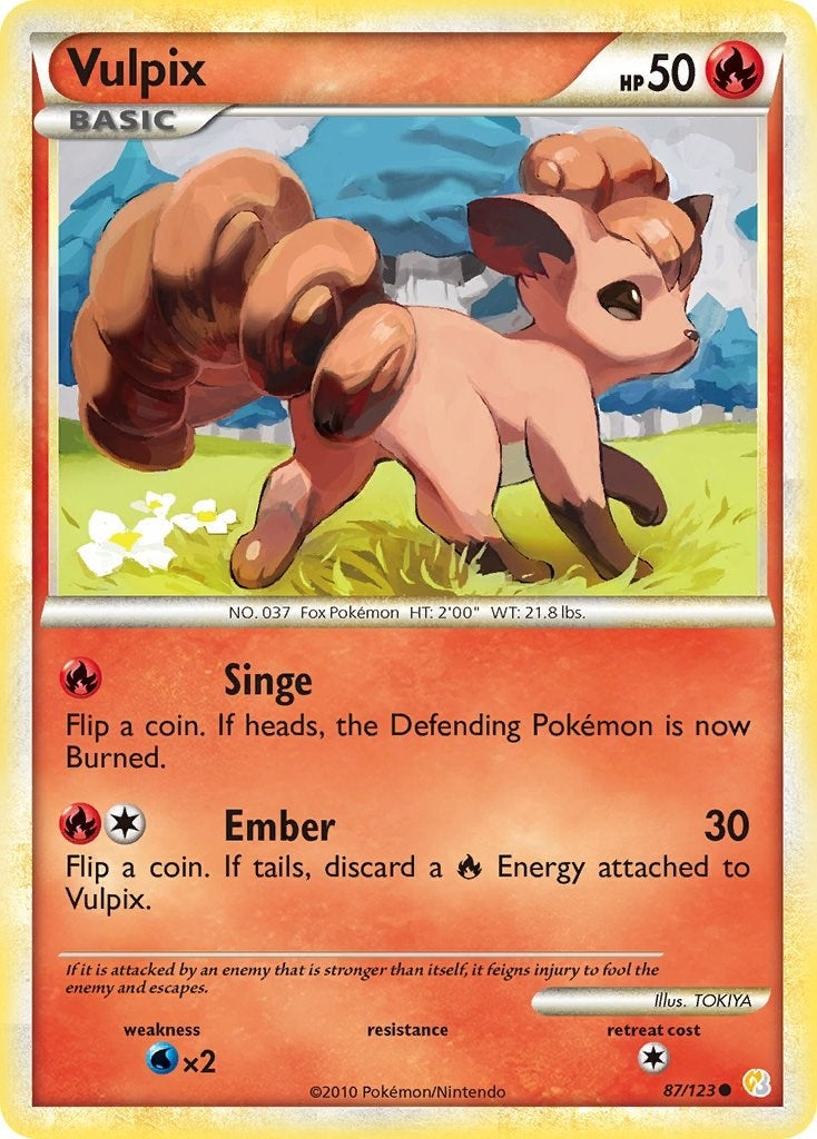 Image for Vulpix (HeartGold SoulSilver) (87/123) - Pokemon
