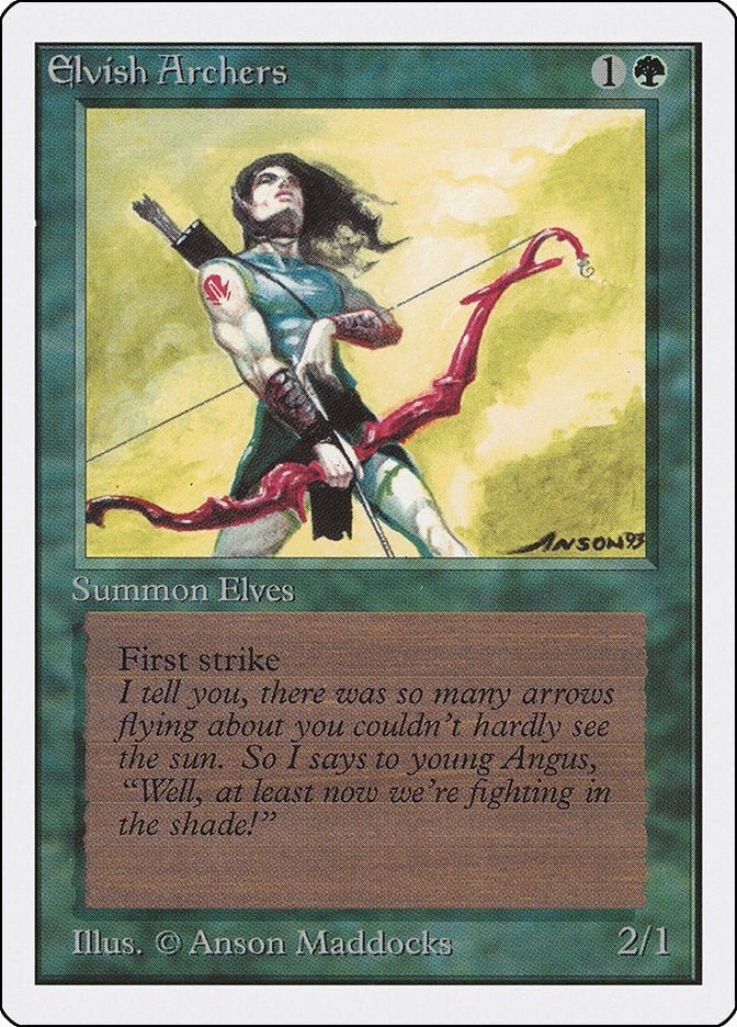 Image for Elvish Archers (Unlimited Edition) - Magic: The Gathering