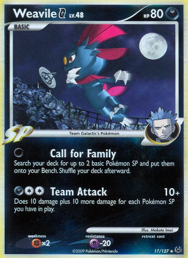 Image for Weavile G (Platinum) (17/127) - Pokemon