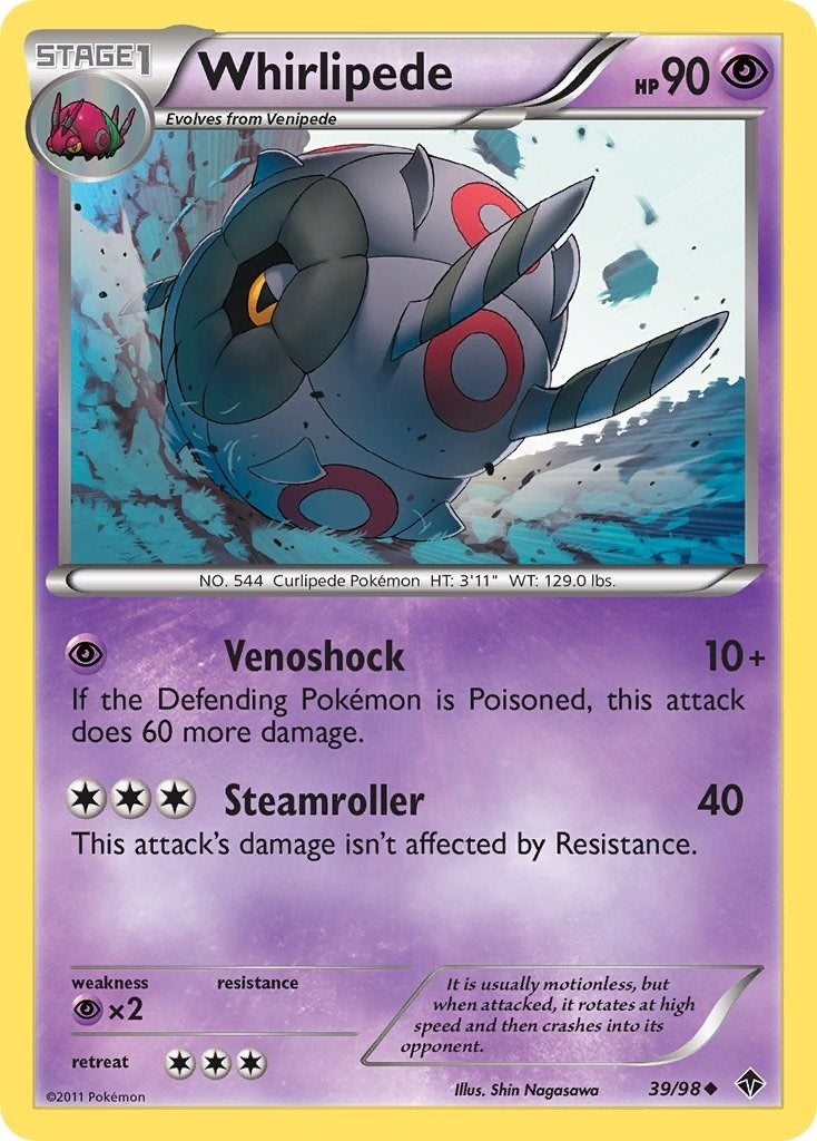 Image for Whirlipede (Emerging Powers) (39/98) - Pokemon