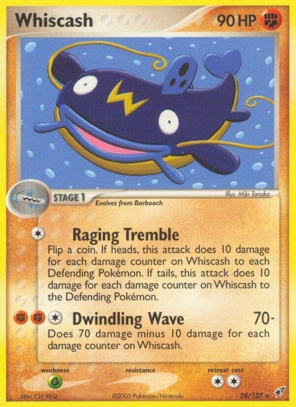 Image for Whiscash (Deoxys) (28/107) - Pokemon