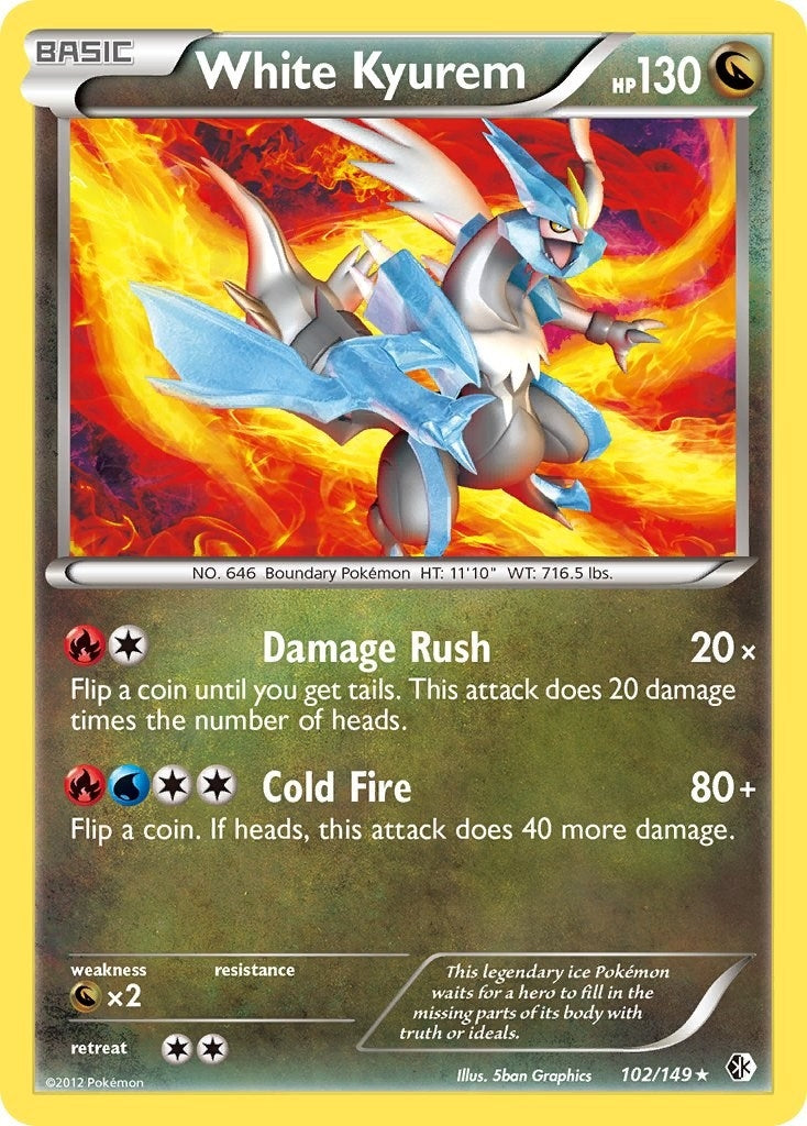 Image for White Kyurem (Boundaries Crossed) (102/149) - Pokemon