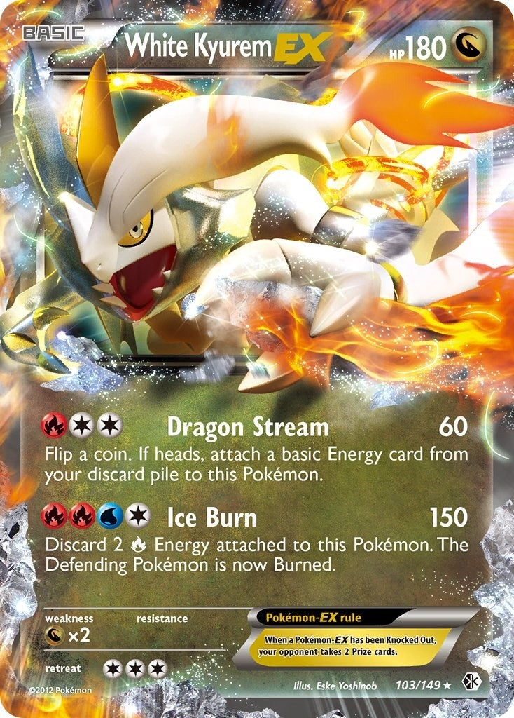 Image for White Kyurem EX (Boundaries Crossed) (103/149) - Pokemon