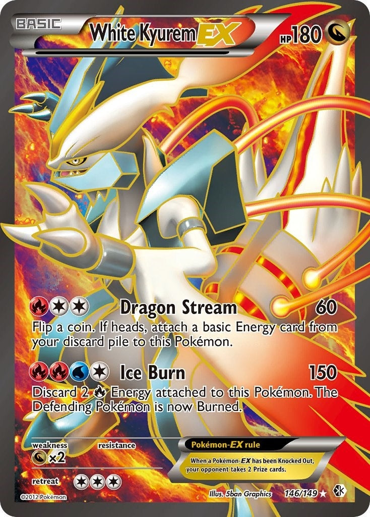 Image for White Kyurem EX (146 Full Art) (Boundaries Crossed) (146/149) - Pokemon