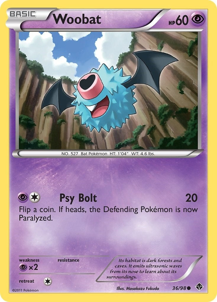 Image for Woobat (Emerging Powers) (36/98) - Pokemon