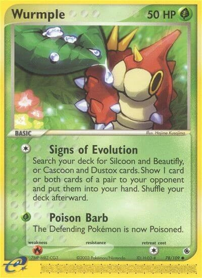 Image for Wurmple (Ruby and Sapphire) (78/109) - Pokemon