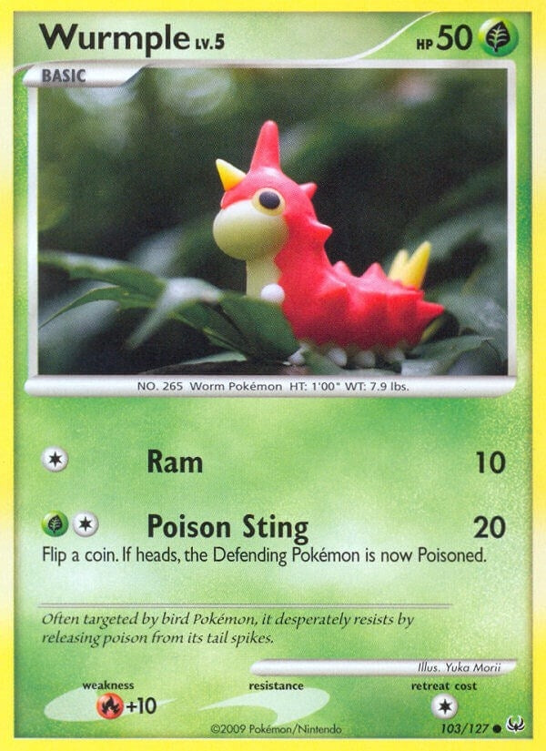 Image for Wurmple (Platinum) (103/127) - Pokemon