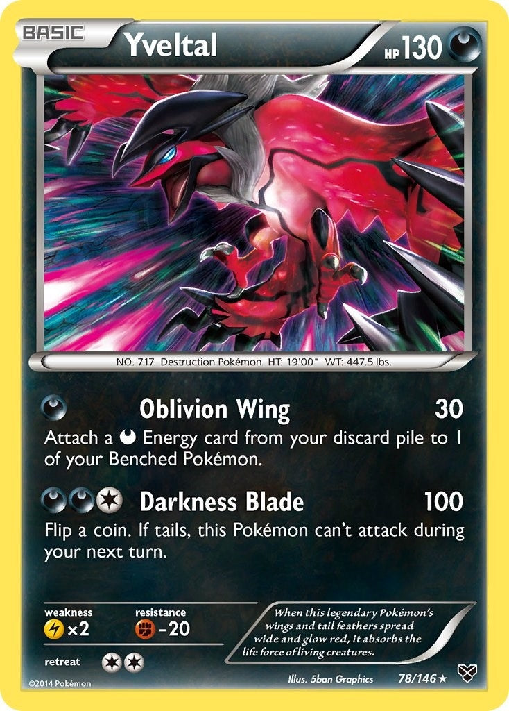 Image for Yveltal (XY Base Set) (78/146) - Pokemon