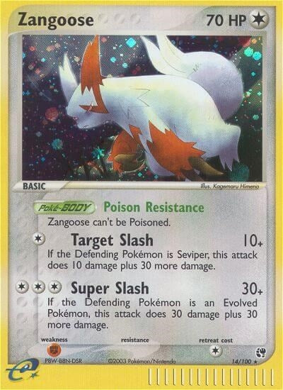 Image for Zangoose (Sandstorm) (14/100) - Pokemon