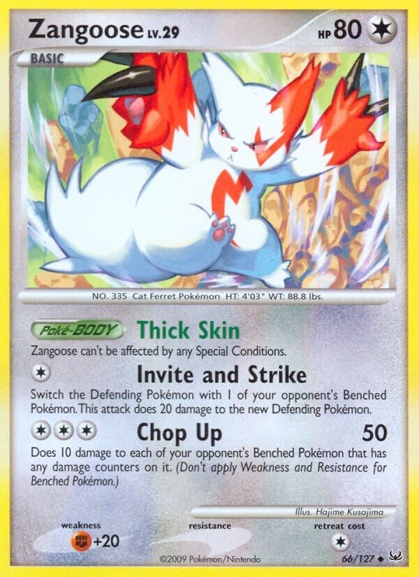 Image for Zangoose (Platinum) (66/127) - Pokemon