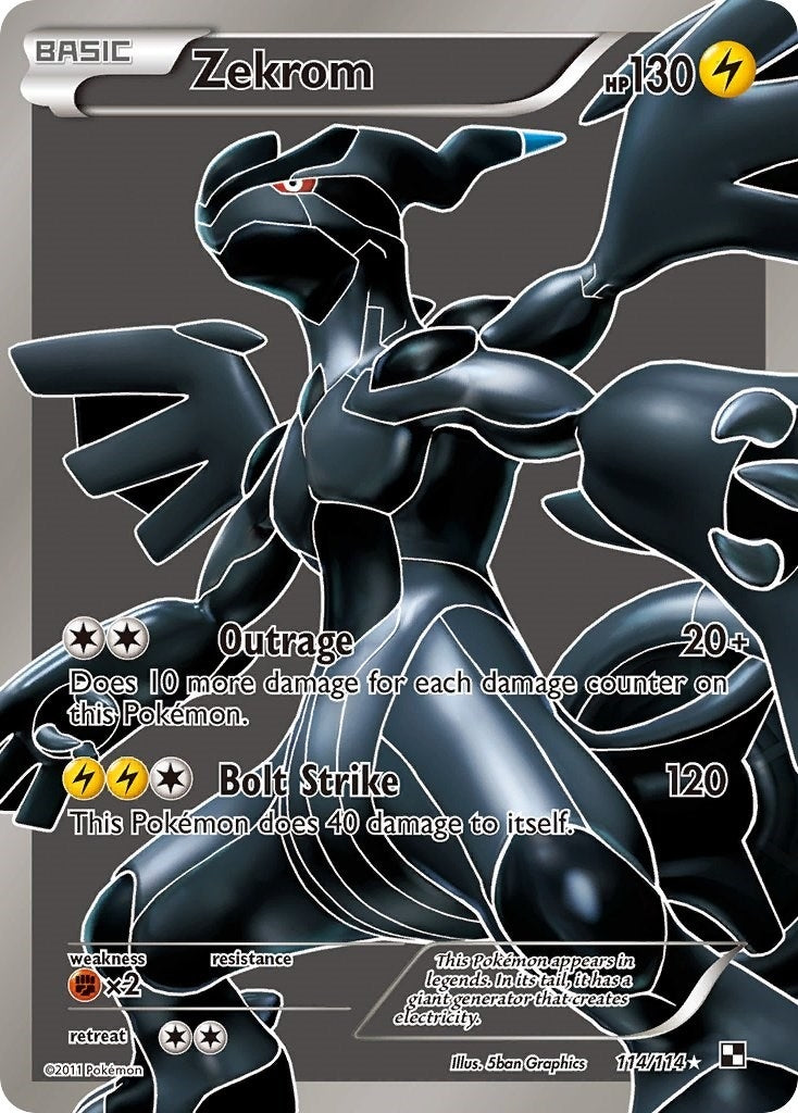 Image for Zekrom (114 Full Art) (Black and White) (114/114) - Pokemon