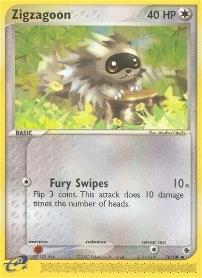 Image for Zigzagoon (Ruby and Sapphire) (79/109) - Pokemon