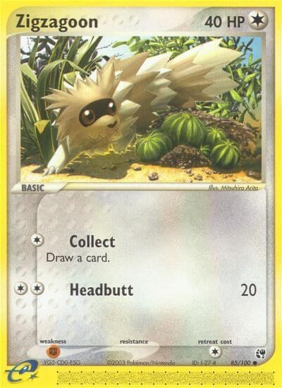 Image for Zigzagoon (Sandstorm) (85/100) - Pokemon