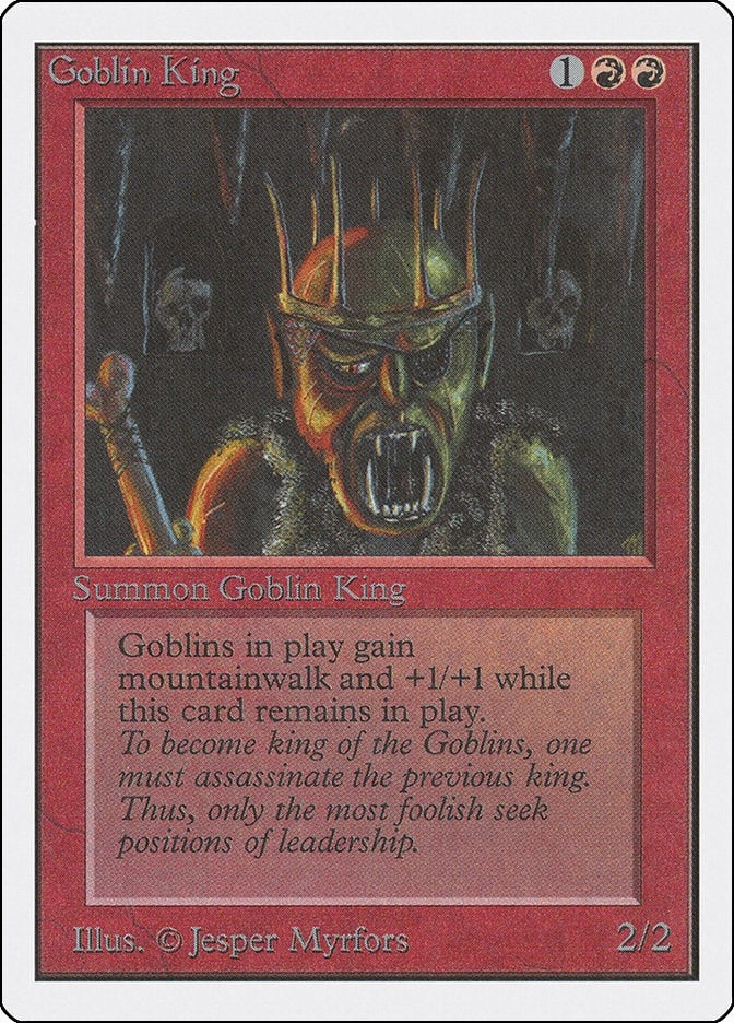 Image for Goblin King (Unlimited Edition) - Magic: The Gathering