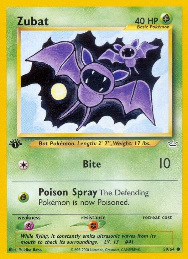 Image for Zubat (Neo Revelation) (59/64) - Pokemon