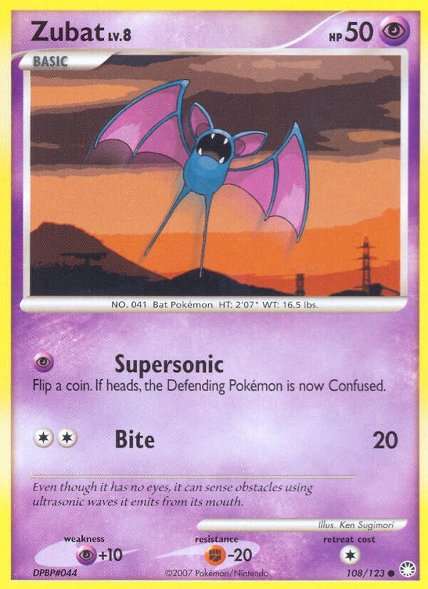 Image for Zubat (Mysterious Treasures) (108/123) - Pokemon