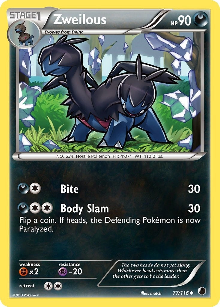 Image for Zweilous (Plasma Freeze) (77/116) - Pokemon