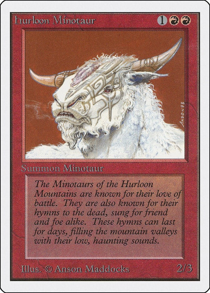 Image for Hurloon Minotaur (Unlimited Edition) - Magic: The Gathering
