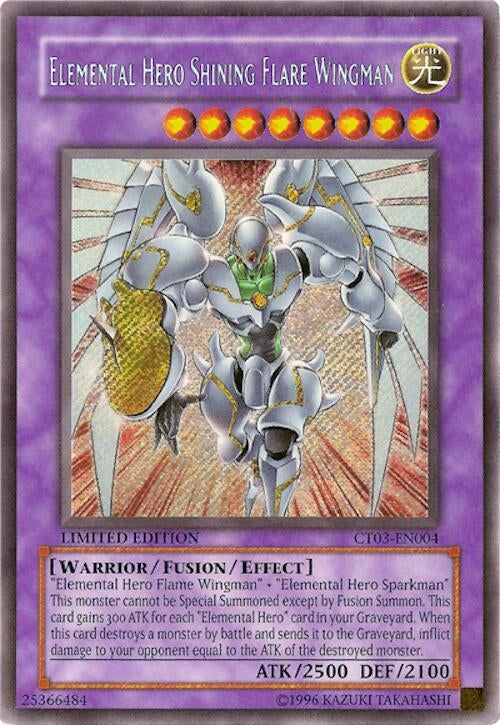 Image for Elemental HERO Shining Flare Wingman (2006 Collectors Tin) (CT03-EN004) - YuGiOh