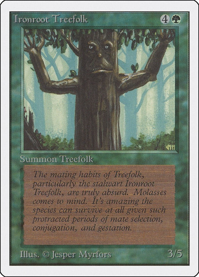 Image for Ironroot Treefolk (Unlimited Edition) - Magic: The Gathering