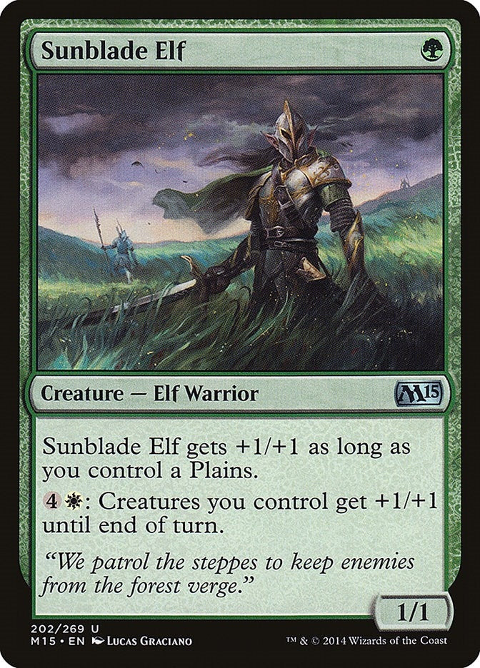 Image for Sunblade Elf (Magic 2015 (M15)) (202) - Magic: The Gathering