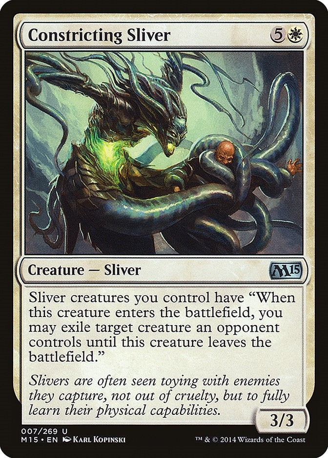 Image for Constricting Sliver (Magic 2015 (M15)) (7) - Magic: The Gathering
