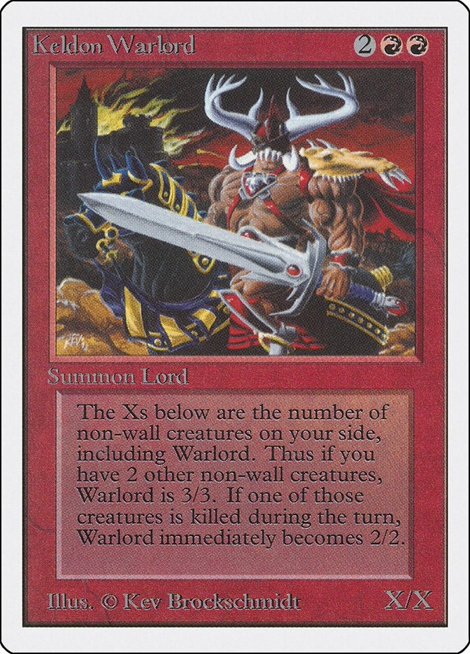 Image for Keldon Warlord (Unlimited Edition) - Magic: The Gathering